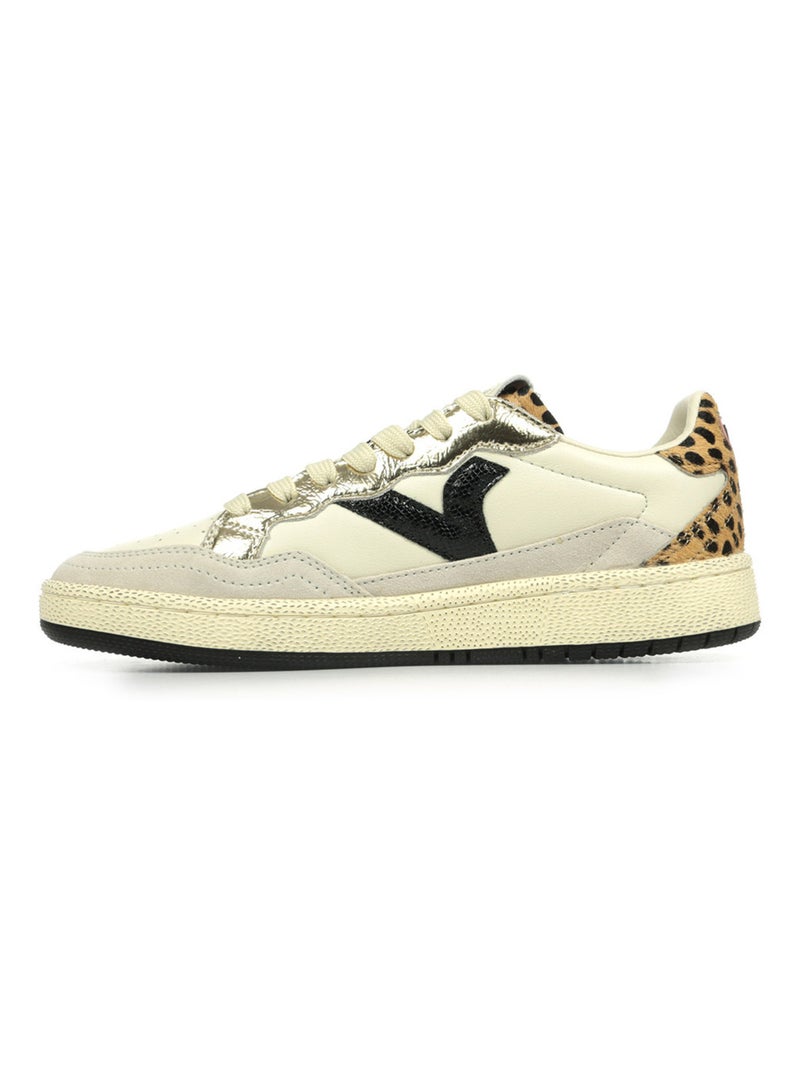Baskets Victoria Smash Animal Print Blanc - Kiabi