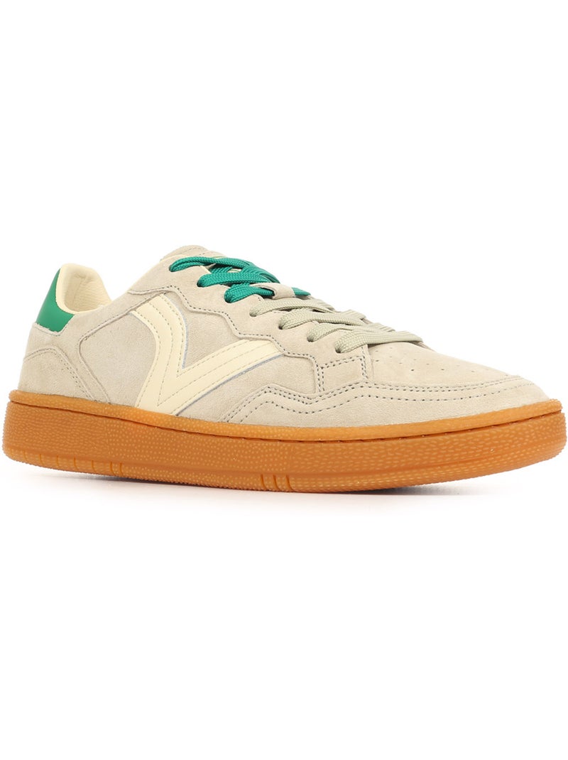 Baskets Victoria Smash Suede Gris Vert Blanc - Kiabi