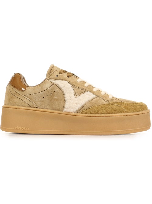 Baskets victoria turin daim & effet mouton - Kiabi Baskets victoria turin daim & effet mouton - Kiabi