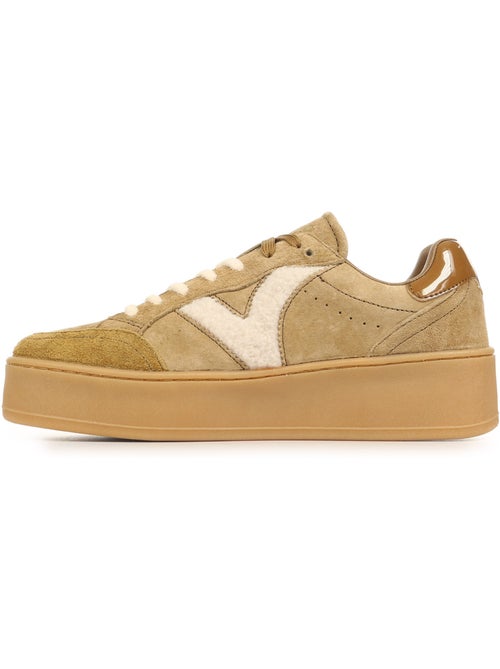 Baskets victoria turin daim & effet mouton - Kiabi Baskets victoria turin daim & effet mouton - Kiabi