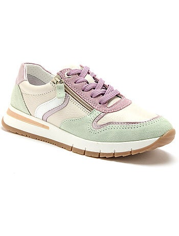 Baskets zip et lacets bicolore - PEDICONFORT