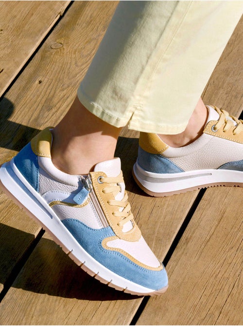 Baskets zip et lacets bicolore - PEDICONFORT - Kiabi