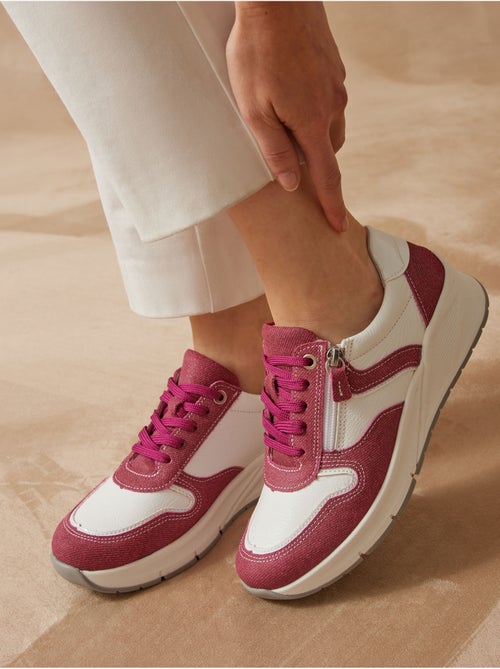 Baskets zippées bicolores - PEDICONFORT - Kiabi