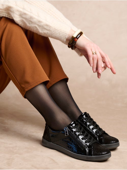 Baskets zippées cuir semelle amovible - PEDICONFORT - Kiabi