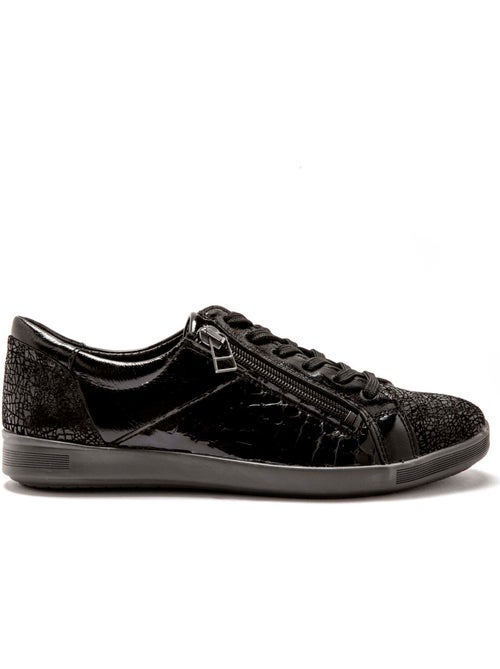 Baskets zippées cuir semelle amovible - PEDICONFORT - Kiabi