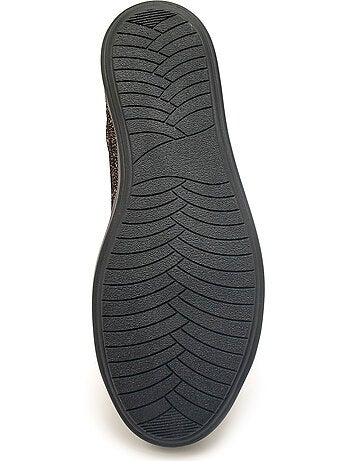 Baskets zippées cuir semelle amovible