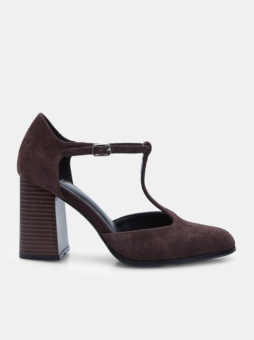 BATA - Escarpins  T-bar en daim - Kiabi