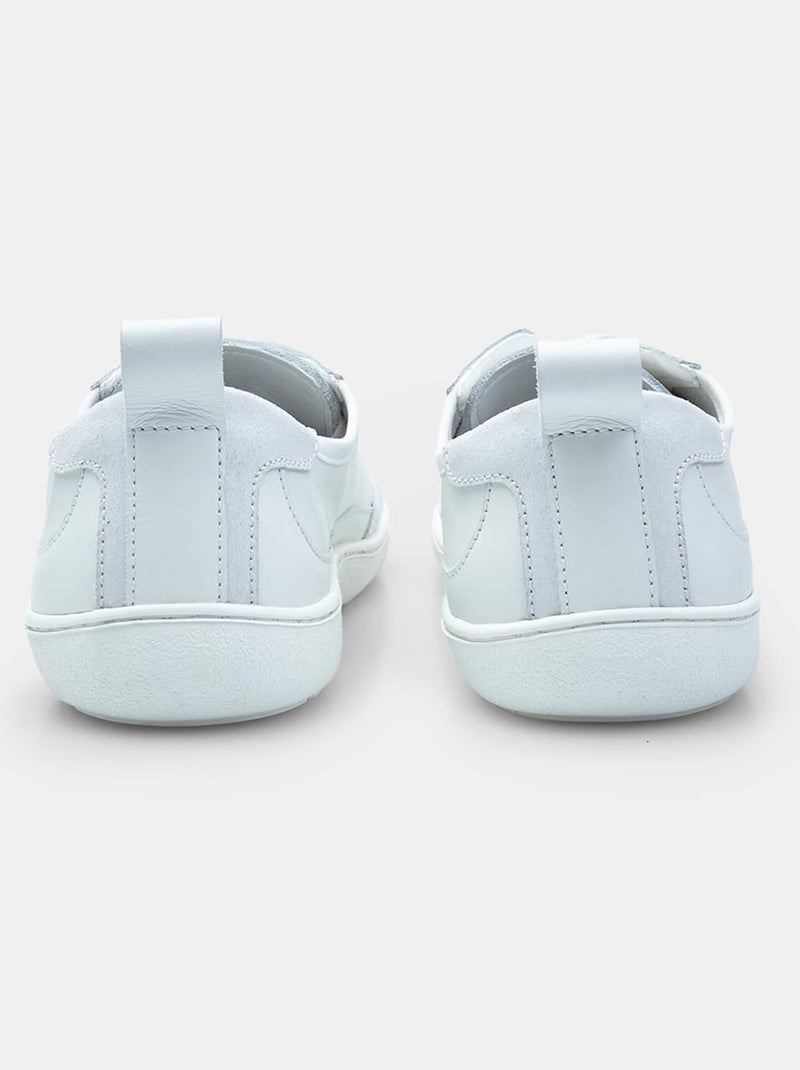BATA Baskets en cuir Barefoot  confortables Blanc - Kiabi
