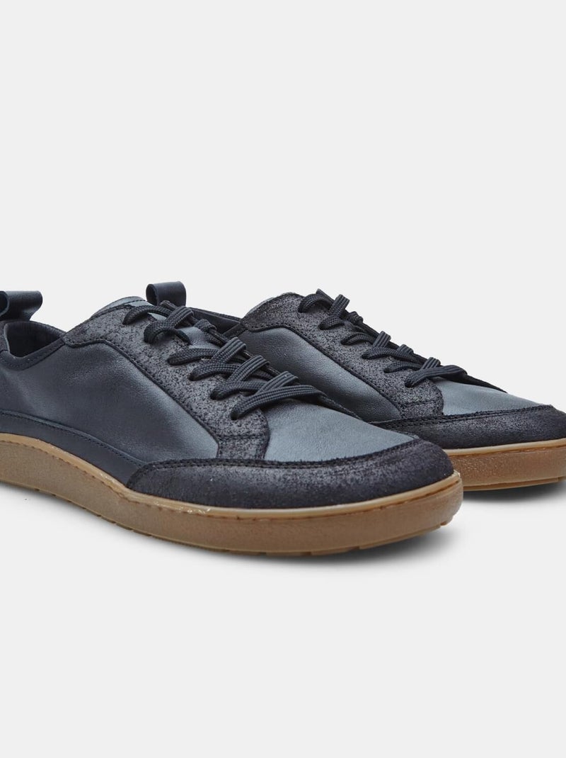 BATA Baskets en cuir Barefoot  confortables Noir - Kiabi