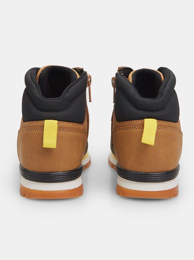 BATA Botte d'hiver en tissu Noir Marron - Kiabi