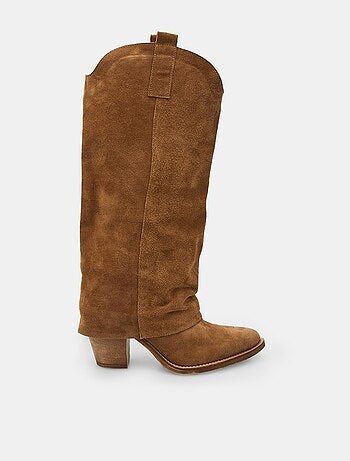 BATA Bottes western en daim