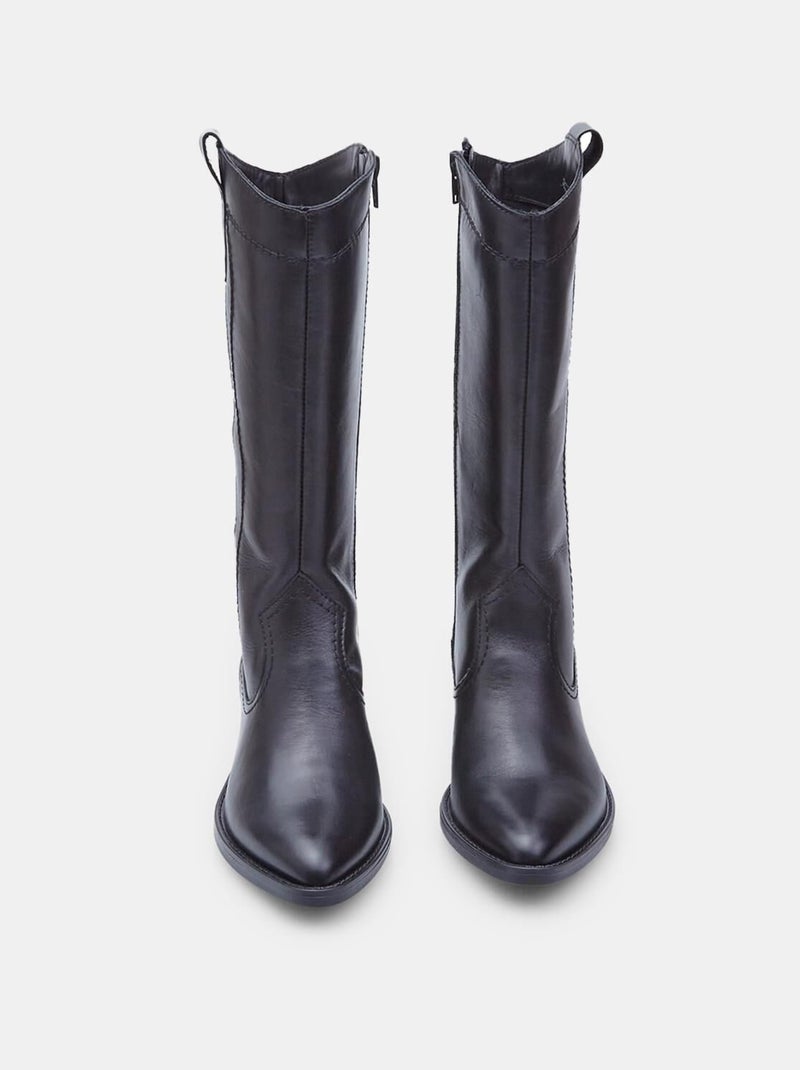 BATA Bottes Western Noir - Kiabi