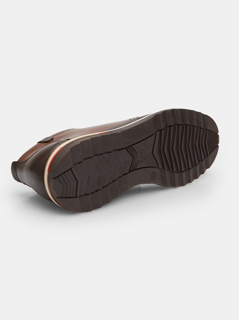 BATA Bottine hiver en cuir Marron - Kiabi