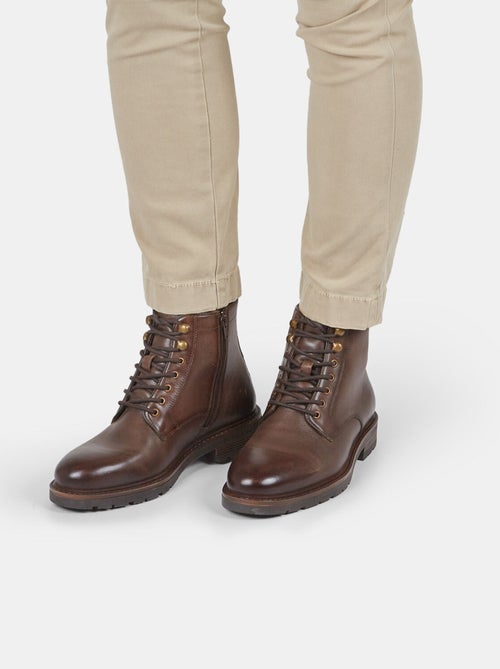 BATA Bottine hiver en cuir - Kiabi