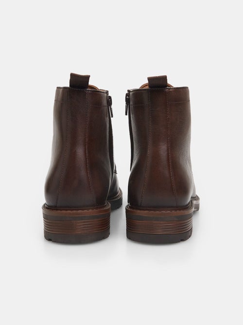 BATA Bottine hiver en cuir - Kiabi