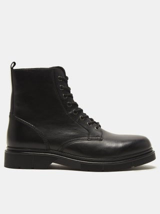 BATA Bottines de combat en cuir d'hiver