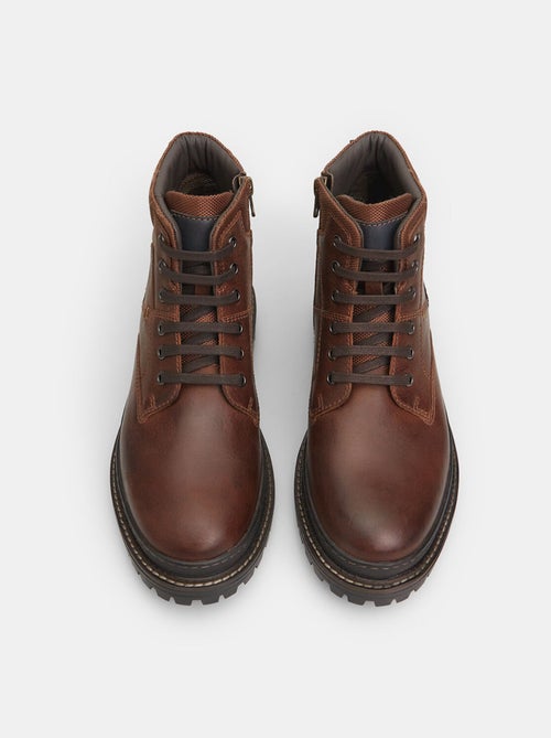 BATA Bottines d'hiver en cuir - Kiabi