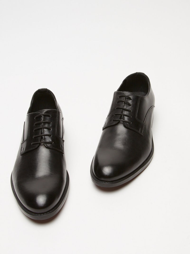 BATA Chaussures d'hiver à lacets en cuir Noir - Kiabi