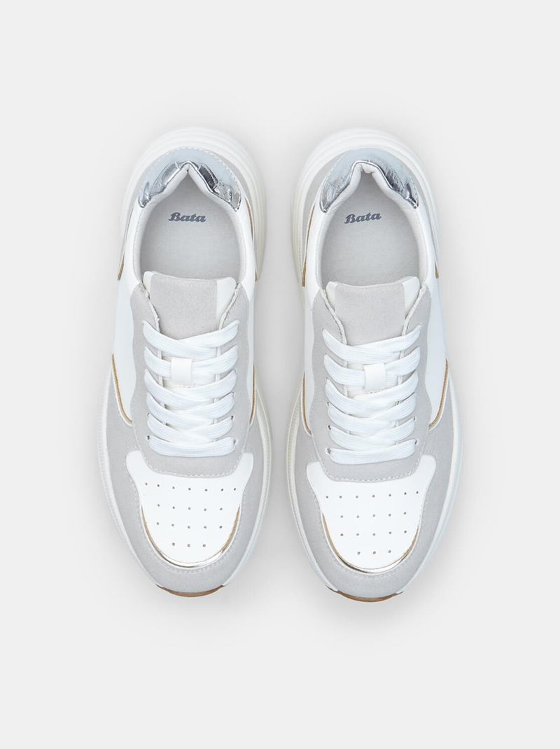 BATA Chaussures  Lacs Confortables Blanc - Kiabi
