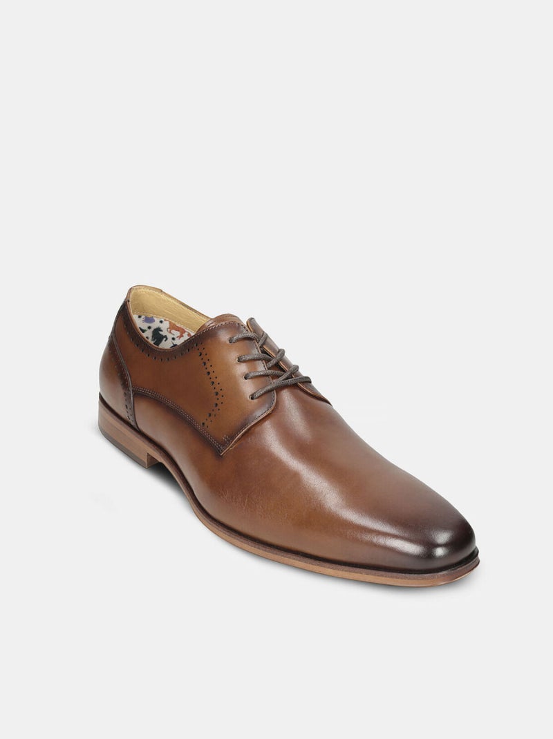 BATA Derbies été en cuir Bronze - Kiabi