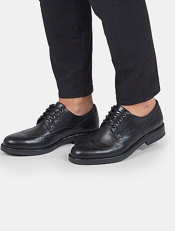 BATA Derby avec surpiqûres richelieu en cuir d'hiver