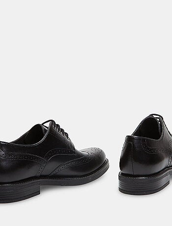 BATA Derby avec surpiqûres richelieu en cuir d'hiver