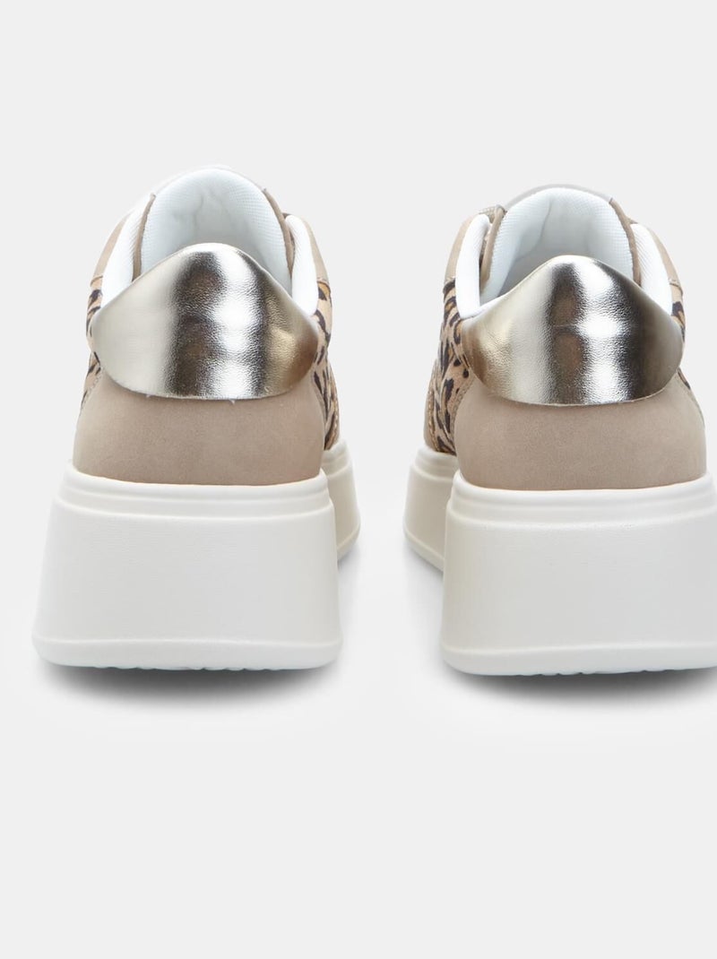 BATA  Laces et Velcro Décontractées Beige - Kiabi