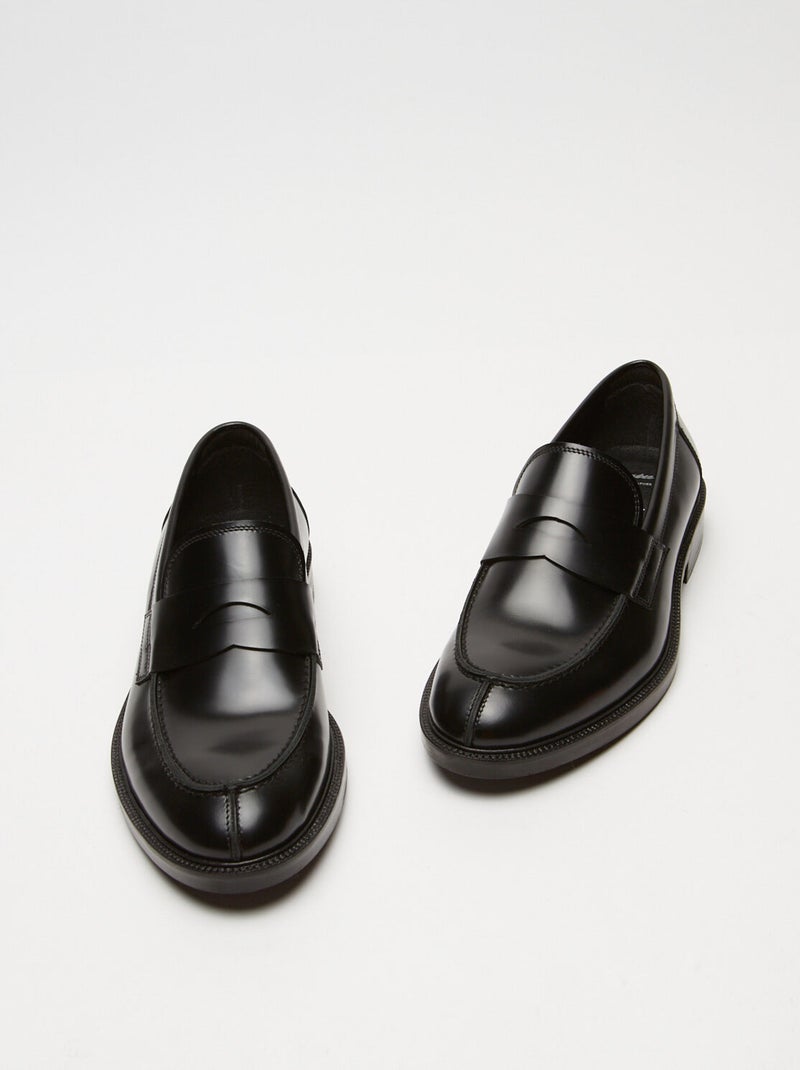 BATA Mocassins d'hiver en cuir Noir - Kiabi