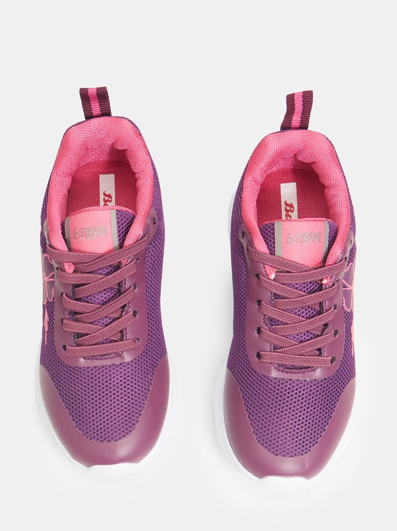 BATA Sneakers à motif floral en tissu d'hiver Rose fushia - Kiabi