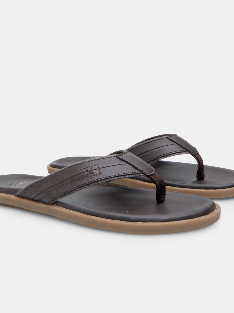 BATA Tongs d'été Marron - Kiabi