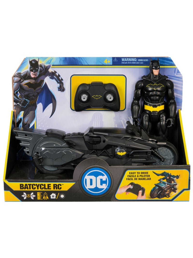 Batcycle + Figurine Batman - Spinmaster Jaune - Kiabi