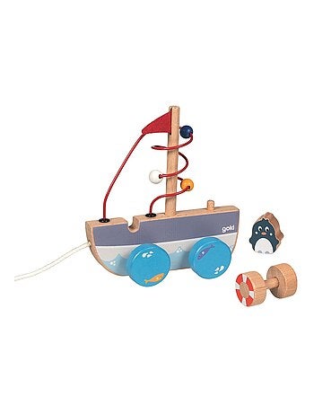 Bateau à tirer avec circuit de motricité