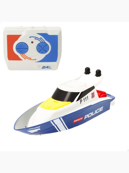 Bateau de patrouille radiocommandé +4 ans speed&go - Kiabi Bateau de patrouille radiocommandé +4 ans speed&go - Kiabi