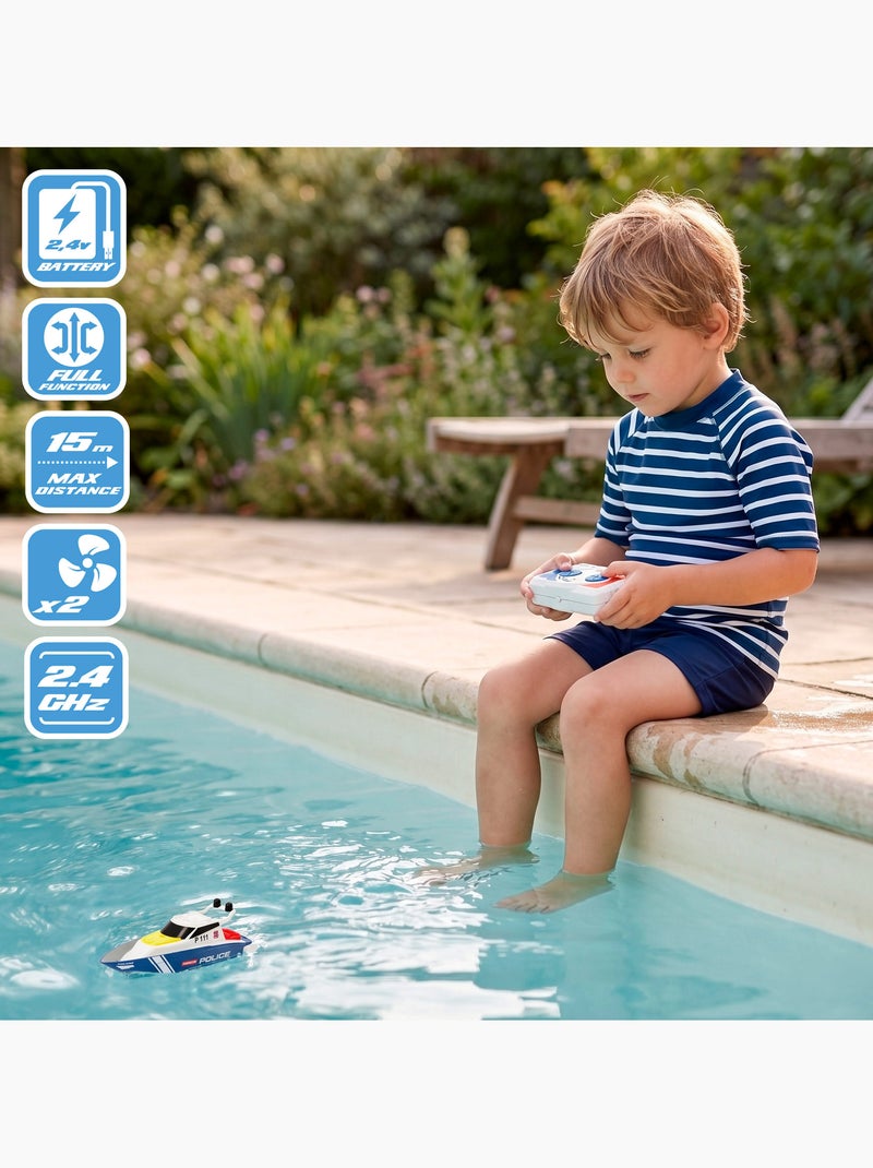 Bateau de patrouille radiocommandé +4 ans speed&go N/A - Kiabi