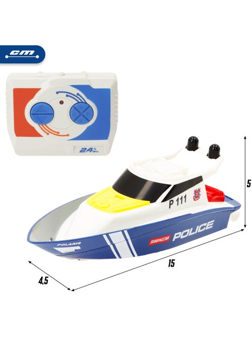 Bateau de patrouille radiocommandé +4 ans speed&go - Kiabi Bateau de patrouille radiocommandé +4 ans speed&go - Kiabi