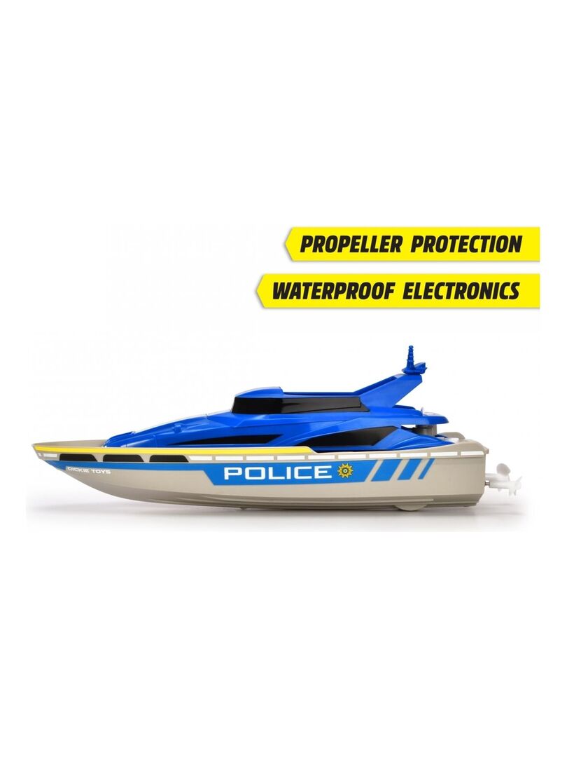 Coffret Bateau De Police Playmobil - Vedette De Police 34 Pièces - Avec Carte - Pour Enfants Dès 4 Ans