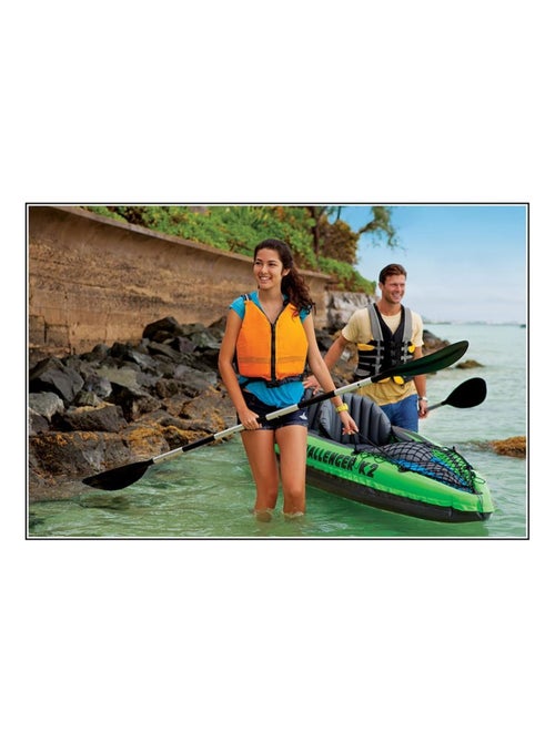 Bateau de sport Challenger K2 - Set avec pompe et 2 pagaies - Kiabi