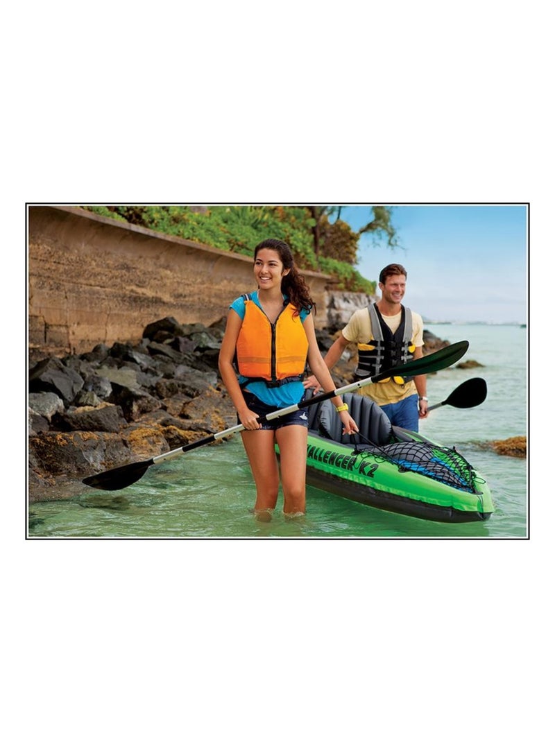 Bateau de sport Challenger K2 - Set avec pompe et 2 pagaies Vert - Kiabi