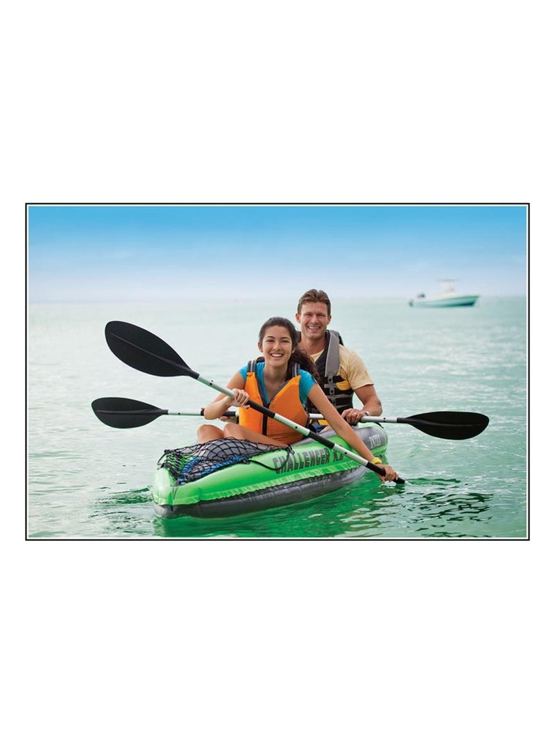 Bateau de sport Challenger K2 - Set avec pompe et 2 pagaies Vert - Kiabi