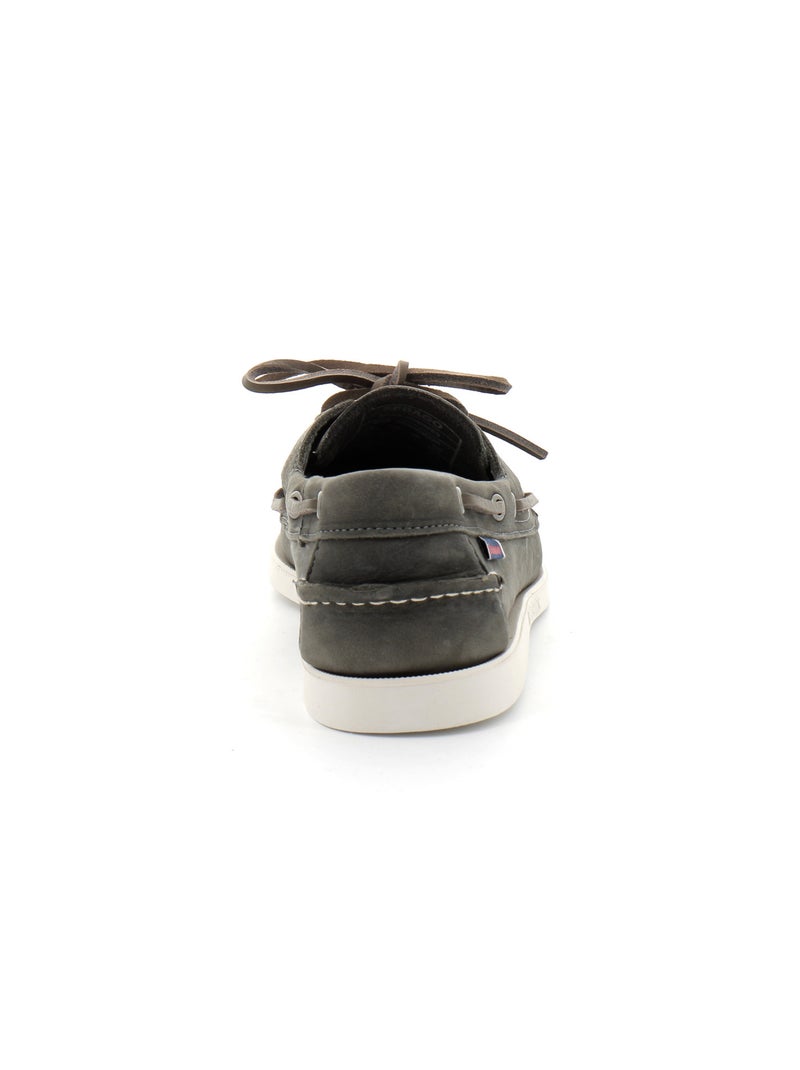 Bateau en Cuir Sebago Gris - Kiabi