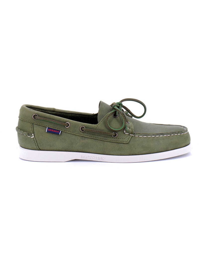 Bateau en Cuir Sebago Kaki - Kiabi
