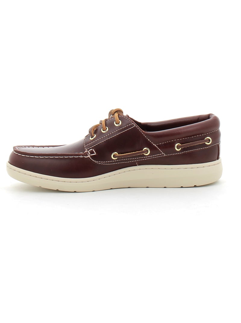 Bateau en Cuir Timberland Bordeaux - Kiabi