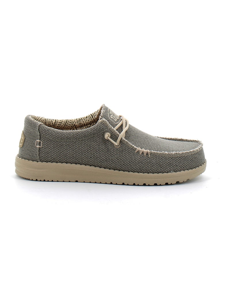 Bateau en Toile Coton Heydude Kaki - Kiabi