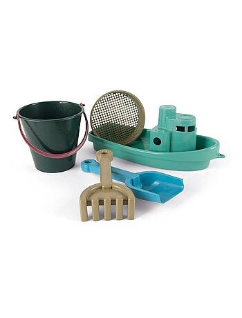 Bateau et seau de plage