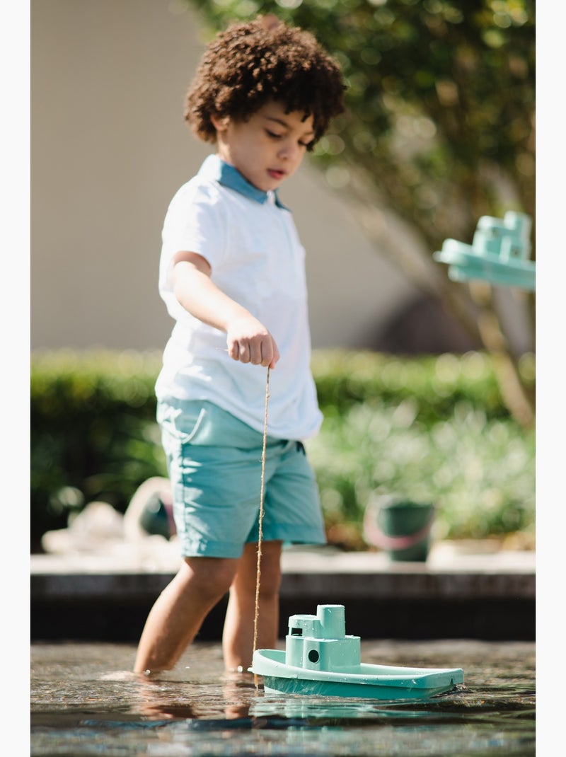 Bateau et seau de plage Vert - Kiabi