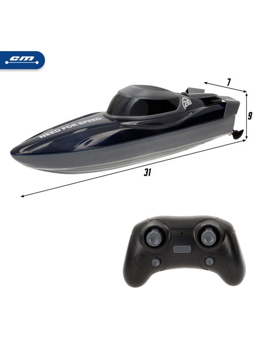 Bateau-jouet télécommandé tournant à 360º speed & go - Kiabi Bateau-jouet télécommandé tournant à 360º speed & go - Kiabi