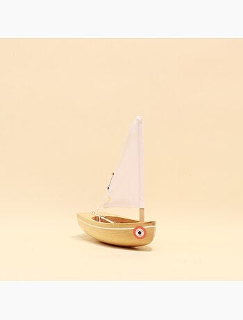 Bateau le bâchi bois naturel 17cm