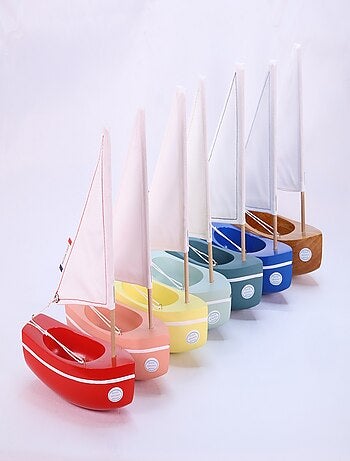 Bateau le bâchi bois naturel 17cm