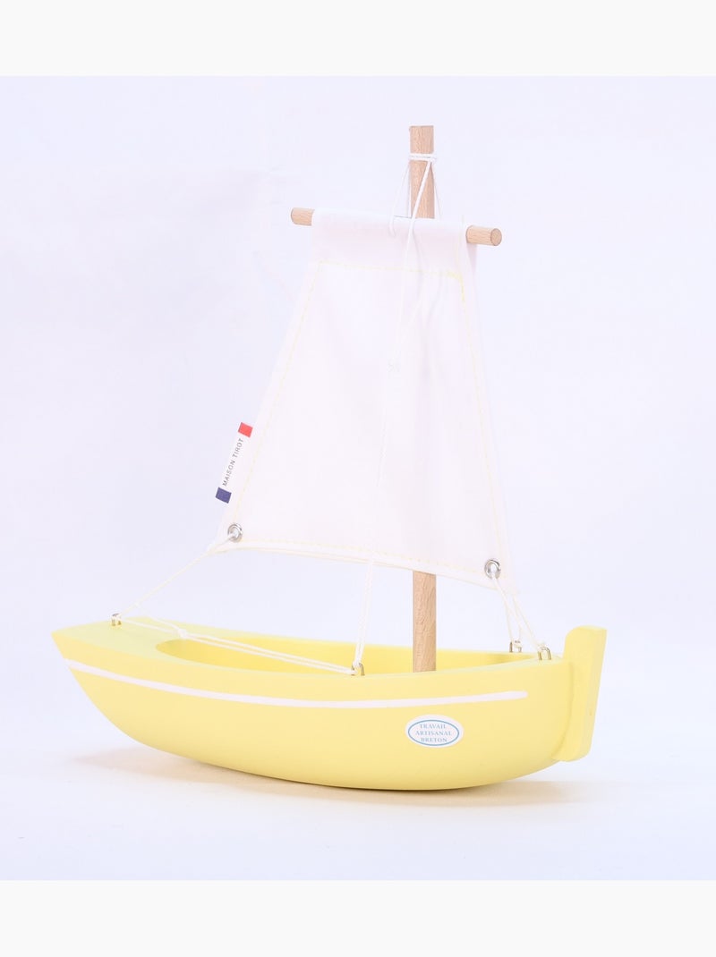 Bateau le misainier jaune 22cm Jaune - Kiabi