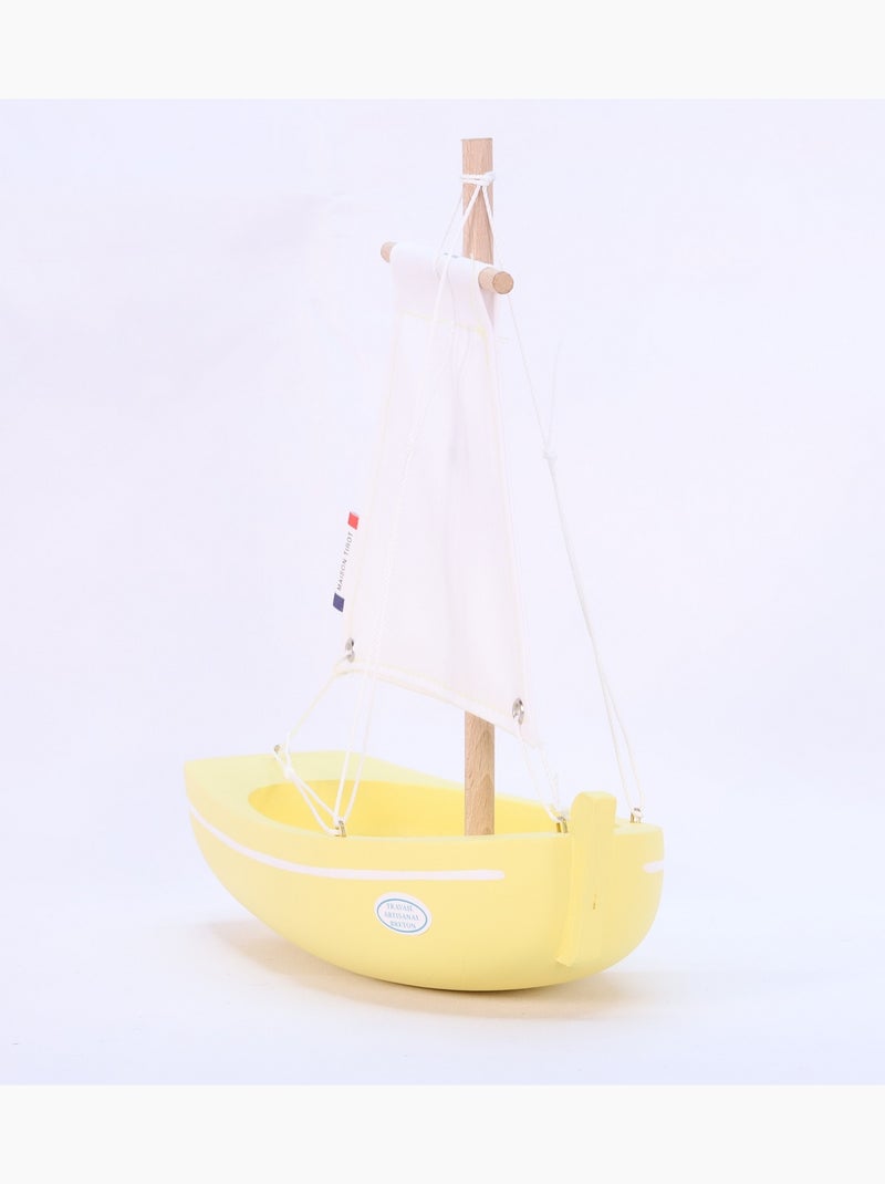 Bateau le misainier jaune 22cm Jaune - Kiabi